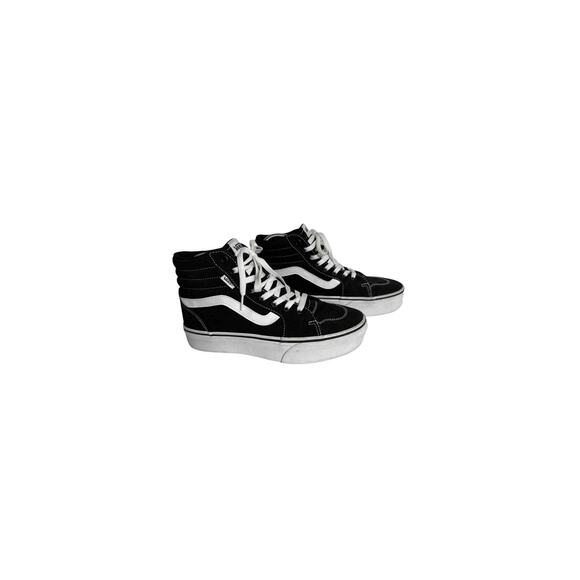 Vans Off The Wall High Top Women's Sneaker 7.5 Classic Black White Canvas Retro - Picture 1 of 11